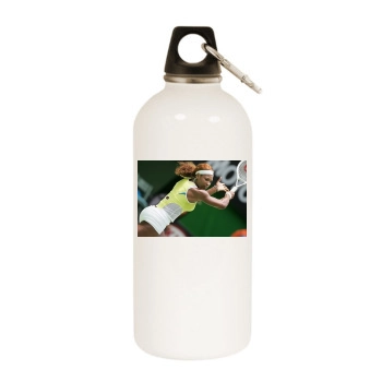 Serena Williams White Water Bottle With Carabiner