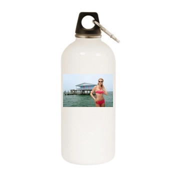 Fabiana Semprebom White Water Bottle With Carabiner