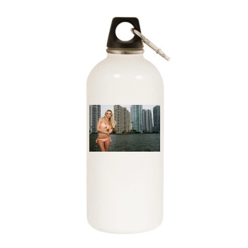 Fabiana Semprebom White Water Bottle With Carabiner