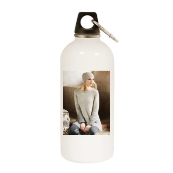 Fabiana Semprebom White Water Bottle With Carabiner