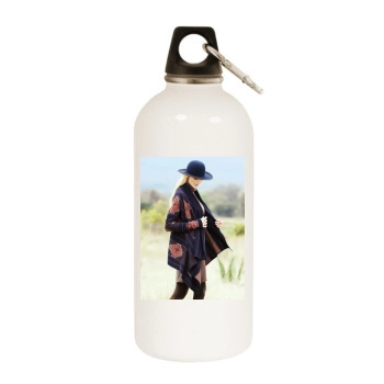 Fabiana Semprebom White Water Bottle With Carabiner