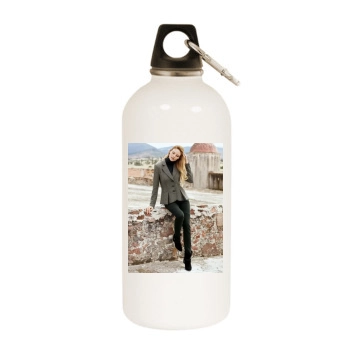 Fabiana Semprebom White Water Bottle With Carabiner