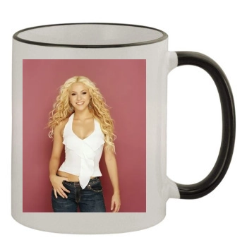 Shakira 11oz Colored Rim & Handle Mug