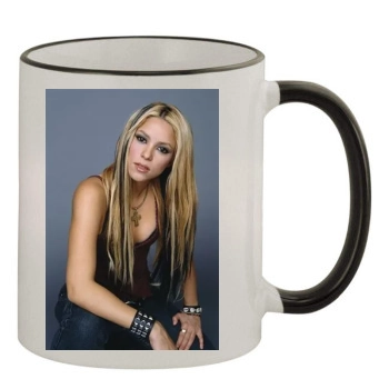 Shakira 11oz Colored Rim & Handle Mug