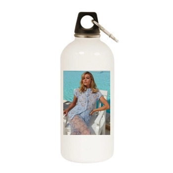 Farah Holt White Water Bottle With Carabiner