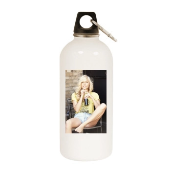 Farah Holt White Water Bottle With Carabiner