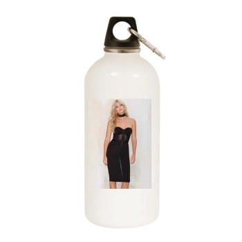 Farah Holt White Water Bottle With Carabiner