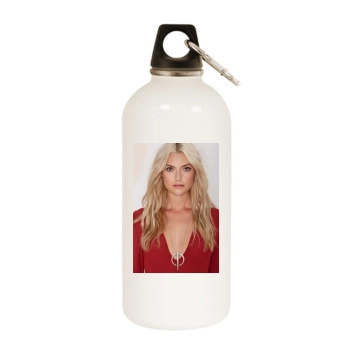 Farah Holt White Water Bottle With Carabiner