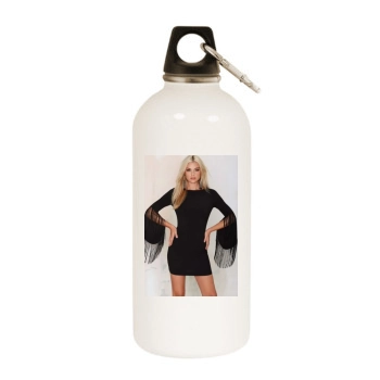 Farah Holt White Water Bottle With Carabiner