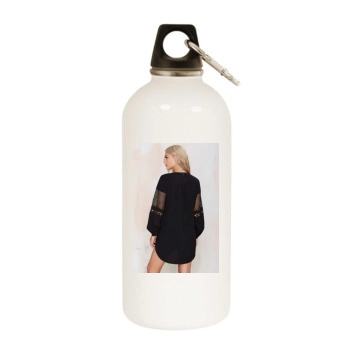 Farah Holt White Water Bottle With Carabiner