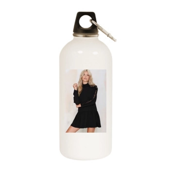 Farah Holt White Water Bottle With Carabiner