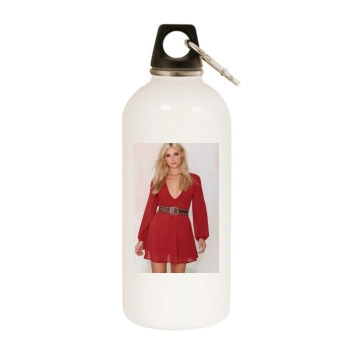 Farah Holt White Water Bottle With Carabiner