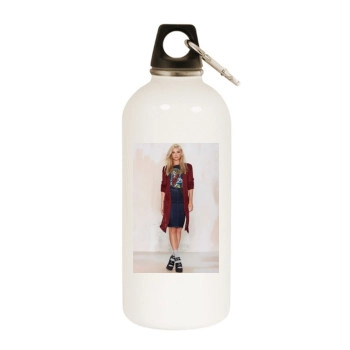 Farah Holt White Water Bottle With Carabiner