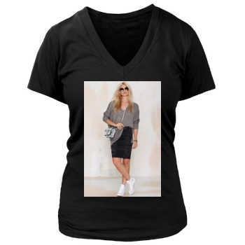 Farah Holt Women's Deep V-Neck TShirt