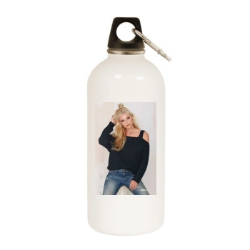 Farah Holt White Water Bottle With Carabiner