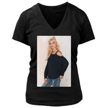 Farah Holt Women's Deep V-Neck TShirt