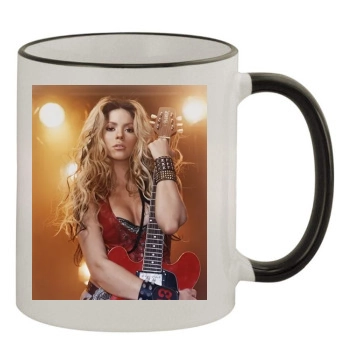 Shakira 11oz Colored Rim & Handle Mug