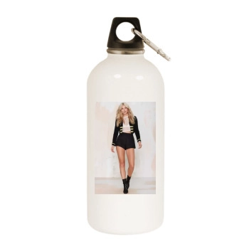 Farah Holt White Water Bottle With Carabiner