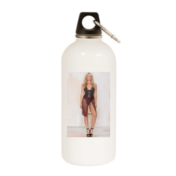 Farah Holt White Water Bottle With Carabiner