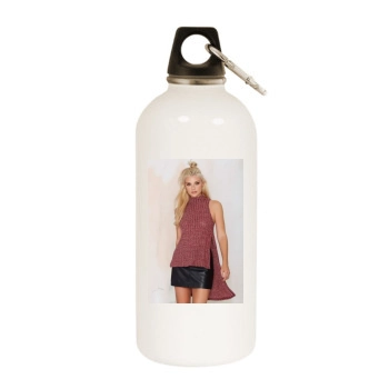 Farah Holt White Water Bottle With Carabiner