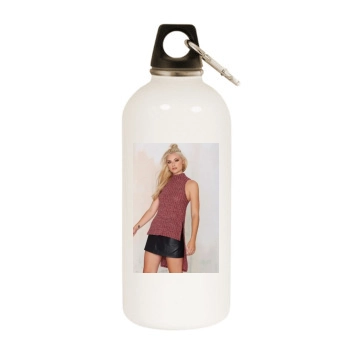 Farah Holt White Water Bottle With Carabiner