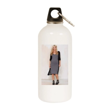 Farah Holt White Water Bottle With Carabiner