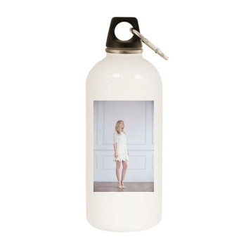 Farah Holt White Water Bottle With Carabiner