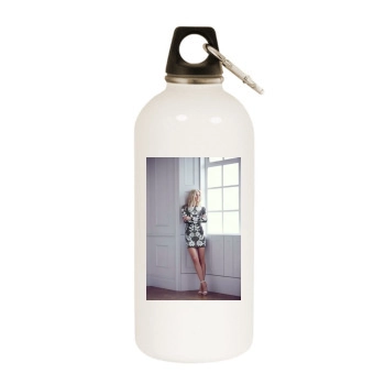 Farah Holt White Water Bottle With Carabiner