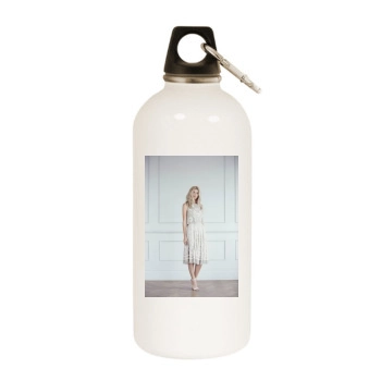 Farah Holt White Water Bottle With Carabiner