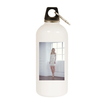 Farah Holt White Water Bottle With Carabiner