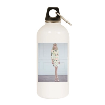 Farah Holt White Water Bottle With Carabiner