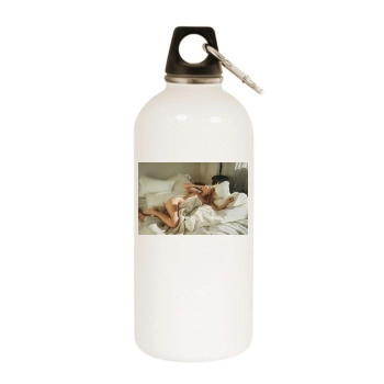 Farah Holt White Water Bottle With Carabiner