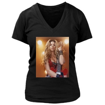 Shakira Women's Deep V-Neck TShirt