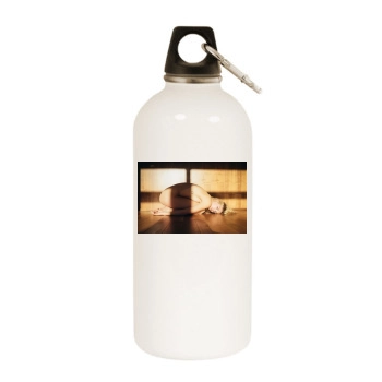 Farah Holt White Water Bottle With Carabiner