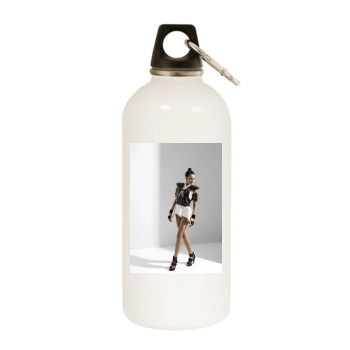 Fernanda Tavares White Water Bottle With Carabiner