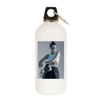 Fernanda Tavares White Water Bottle With Carabiner