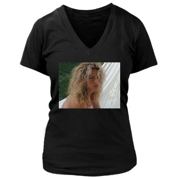 Shakira Women's Deep V-Neck TShirt