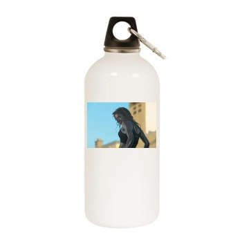 Shakira White Water Bottle With Carabiner