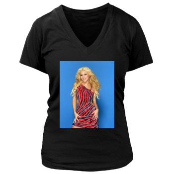 Shakira Women's Deep V-Neck TShirt