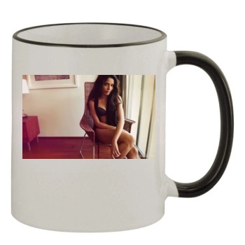 Freida Pinto 11oz Colored Rim & Handle Mug