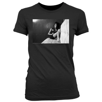 Freida Pinto Women's Junior Cut Crewneck T-Shirt