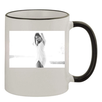 Freida Pinto 11oz Colored Rim & Handle Mug