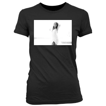 Freida Pinto Women's Junior Cut Crewneck T-Shirt