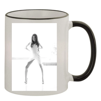 Freida Pinto 11oz Colored Rim & Handle Mug