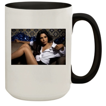 Freida Pinto 15oz Colored Inner & Handle Mug