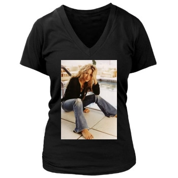 Shakira Women's Deep V-Neck TShirt