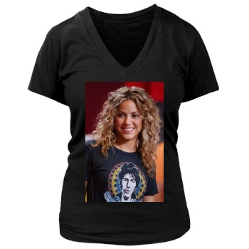 Shakira Women's Deep V-Neck TShirt