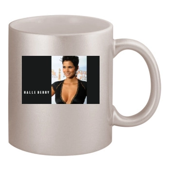 Halle Berry 11oz Metallic Silver Mug