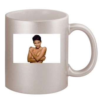 Halle Berry 11oz Metallic Silver Mug