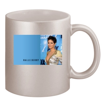 Halle Berry 11oz Metallic Silver Mug